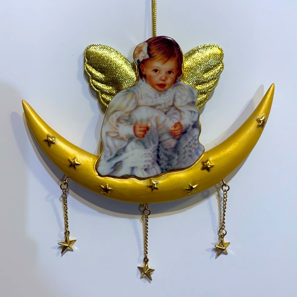 Angel moonbeam stars Bradford Exchange ornament
